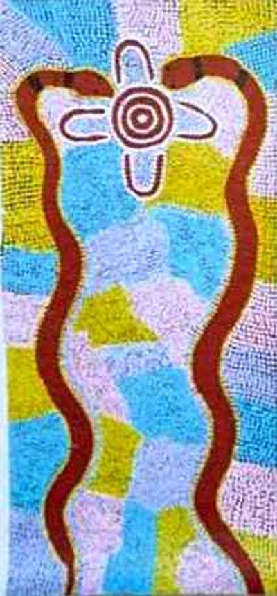 Dinny Nolan Tjampitjinpa Aboriginal Artist
