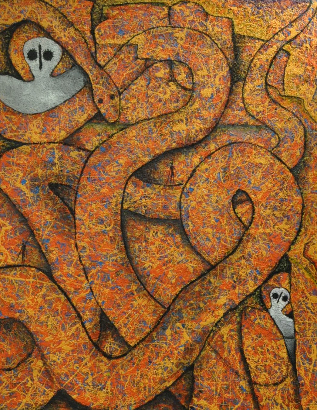 Rainbow Serpent Hughie Ah Won Aboriginal Artist