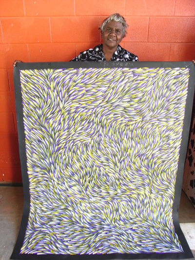 Rosemary Pitjara Aboriginal Artist Red Desert Dreamings